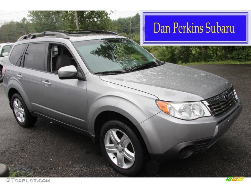 2009 Forester 2.5 X Premium - Steel Silver Metallic / Platinum photo #1