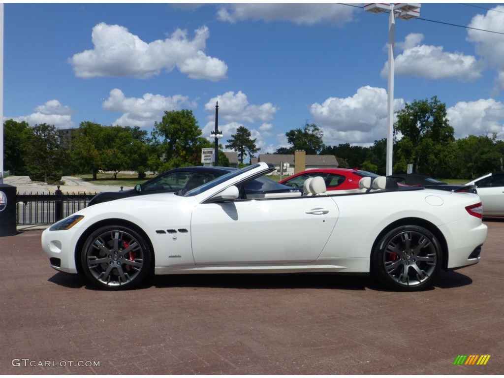 Bianco Eldorado (White) 2014 Maserati GranTurismo Convertible GranCabrio Exterior Photo #84557857