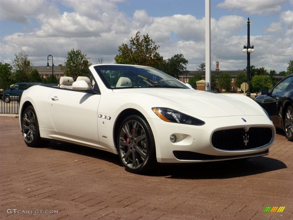 Bianco Eldorado (White) 2014 Maserati GranTurismo Convertible GranCabrio Exterior Photo #84558121
