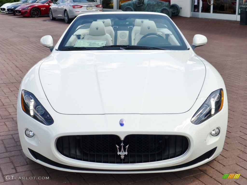 Bianco Eldorado (White) 2014 Maserati GranTurismo Convertible GranCabrio Exterior Photo #84558253