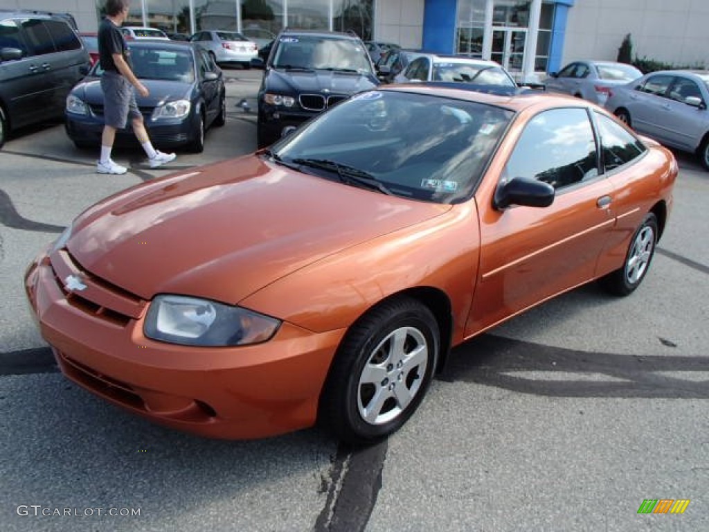 2005 Cavalier LS Coupe - Sunburst Orange Metallic / Graphite Gray photo #3