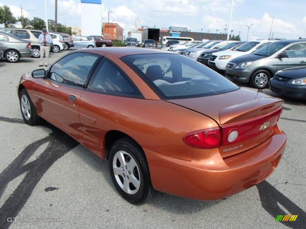 2005 Cavalier LS Coupe - Sunburst Orange Metallic / Graphite Gray photo #5