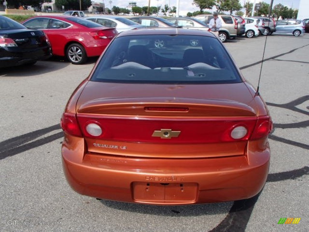 2005 Cavalier LS Coupe - Sunburst Orange Metallic / Graphite Gray photo #6
