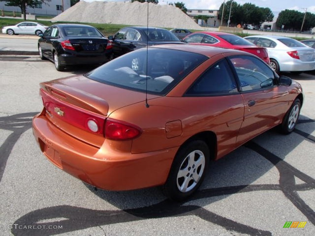 2005 Cavalier LS Coupe - Sunburst Orange Metallic / Graphite Gray photo #7