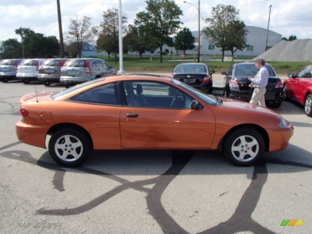 2005 Cavalier LS Coupe - Sunburst Orange Metallic / Graphite Gray photo #8