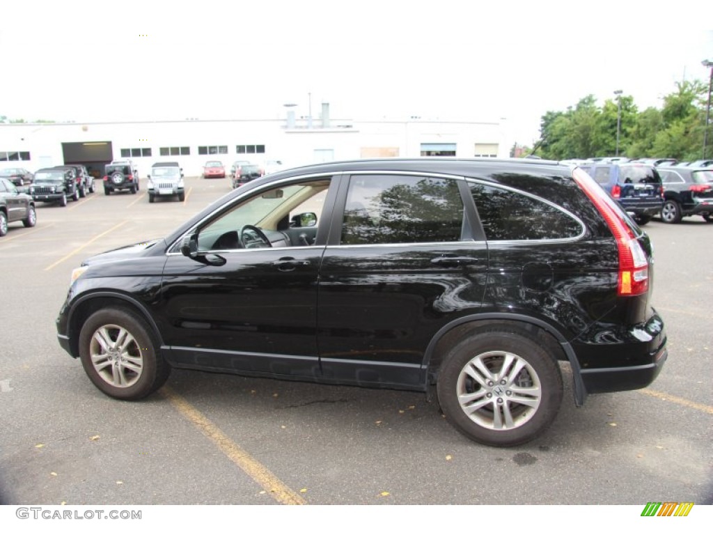 2010 CR-V EX-L AWD - Crystal Black Pearl / Ivory photo #11