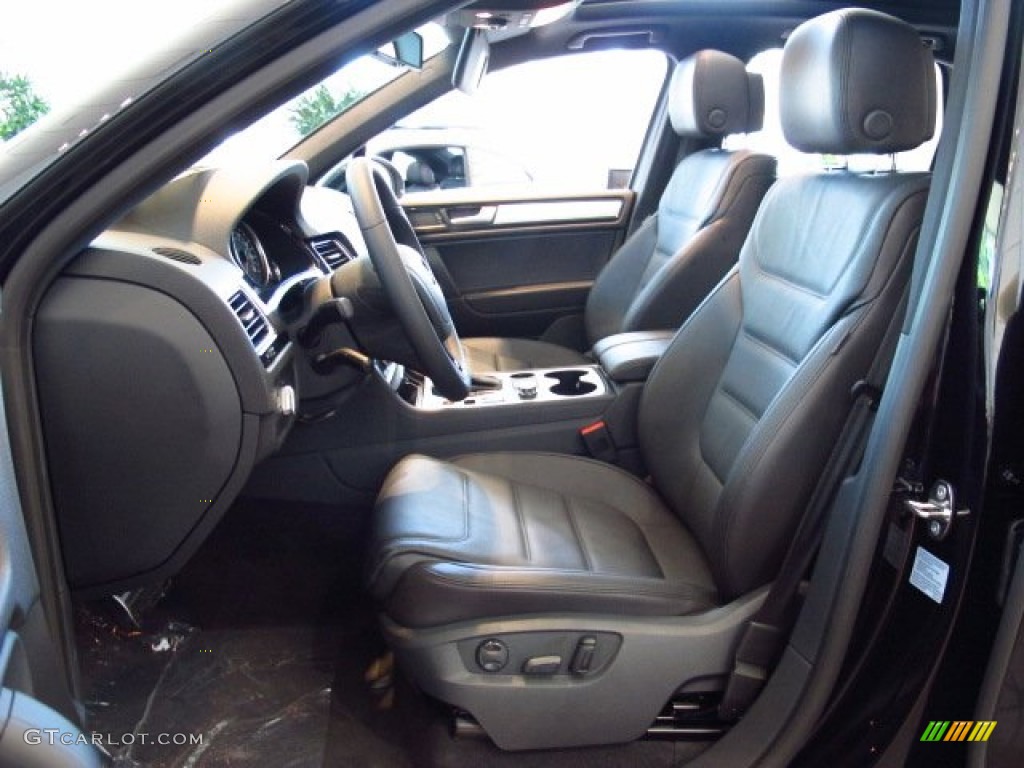 Black Anthracite Interior 2014 Volkswagen Touareg V6 R-Line 4Motion Photo #84558607