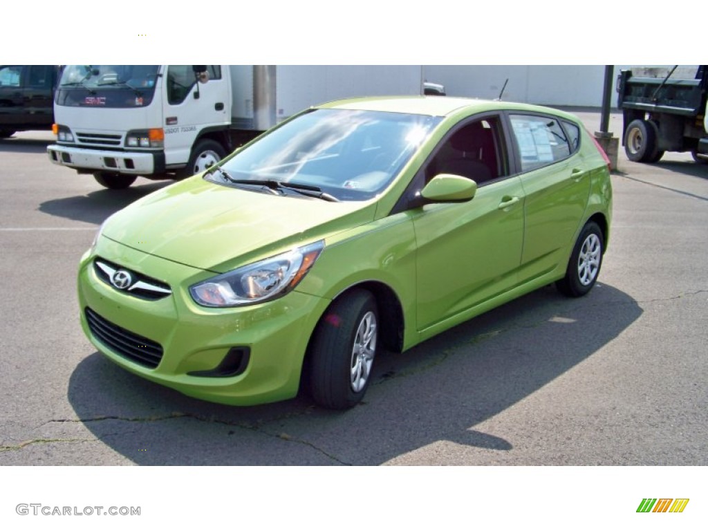 2012 Accent GS 5 Door - Electrolyte Green / Gray photo #1