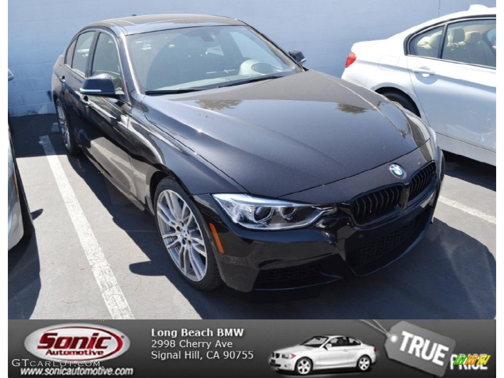 2013 3 Series ActiveHybrid 3 Sedan - Black Sapphire Metallic / Black photo #1