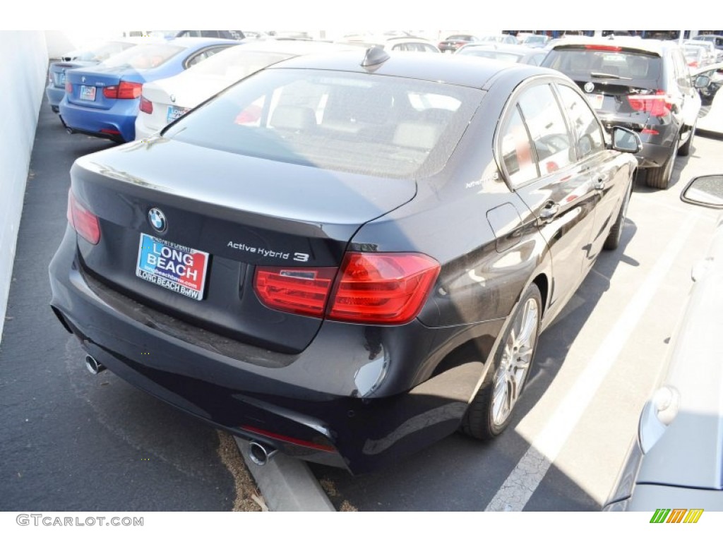 2013 3 Series ActiveHybrid 3 Sedan - Black Sapphire Metallic / Black photo #3