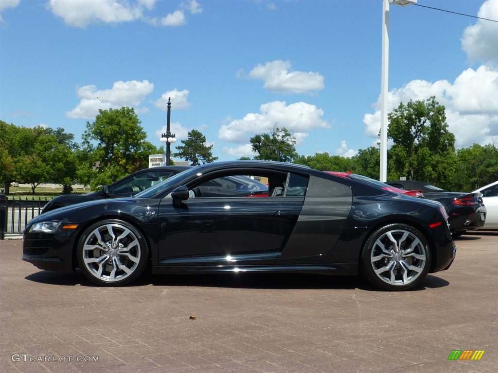 Phantom Black Pearl Effect 2010 Audi R8 5.2 FSI quattro Exterior Photo #84559003