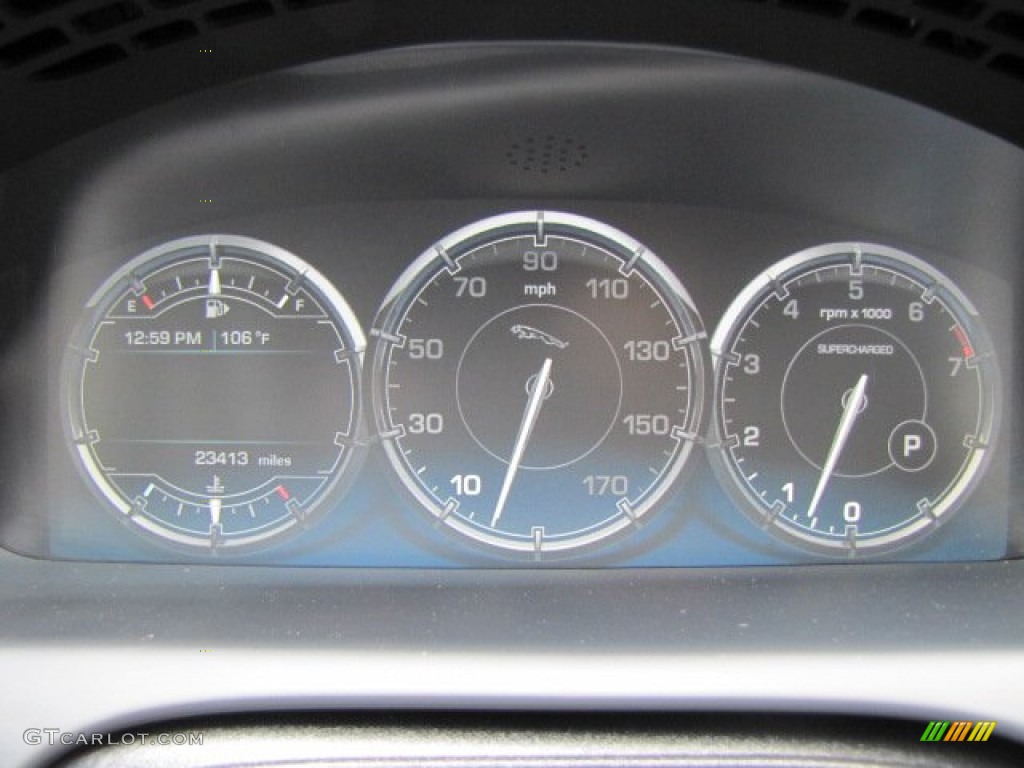 2012 Jaguar XJ XJ Supercharged Gauges Photo #84559331