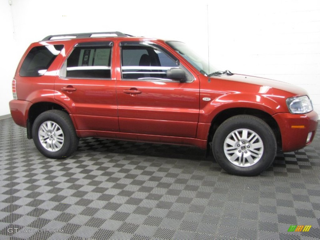 2005 Mariner V6 Premier 4WD - Vivid Red / Black/Light Parchment photo #3