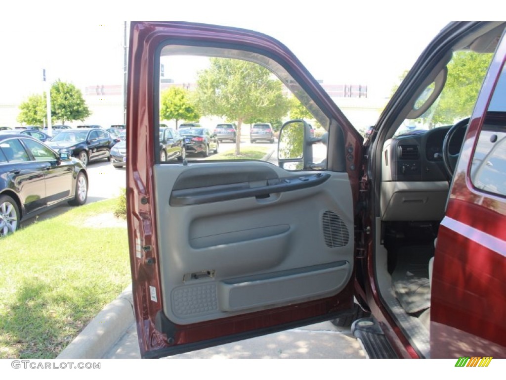 2005 F250 Super Duty XLT SuperCab - Dark Toreador Red Metallic / Dark Flint photo #9