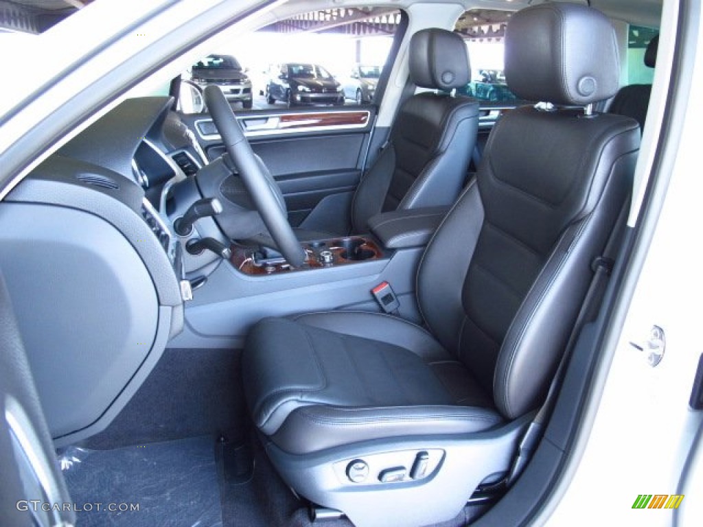 Black Anthracite Interior 2014 Volkswagen Touareg TDI Lux 4Motion Photo #84559570
