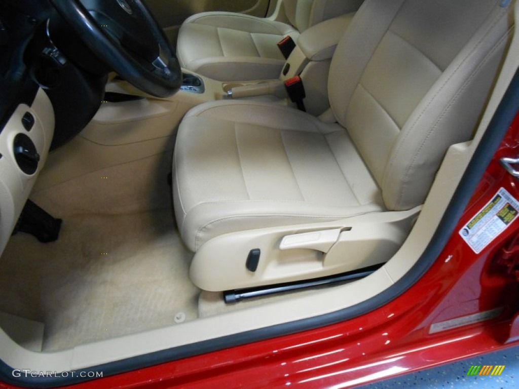 2008 Jetta SE Sedan - Salsa Red / Pure Beige photo #12