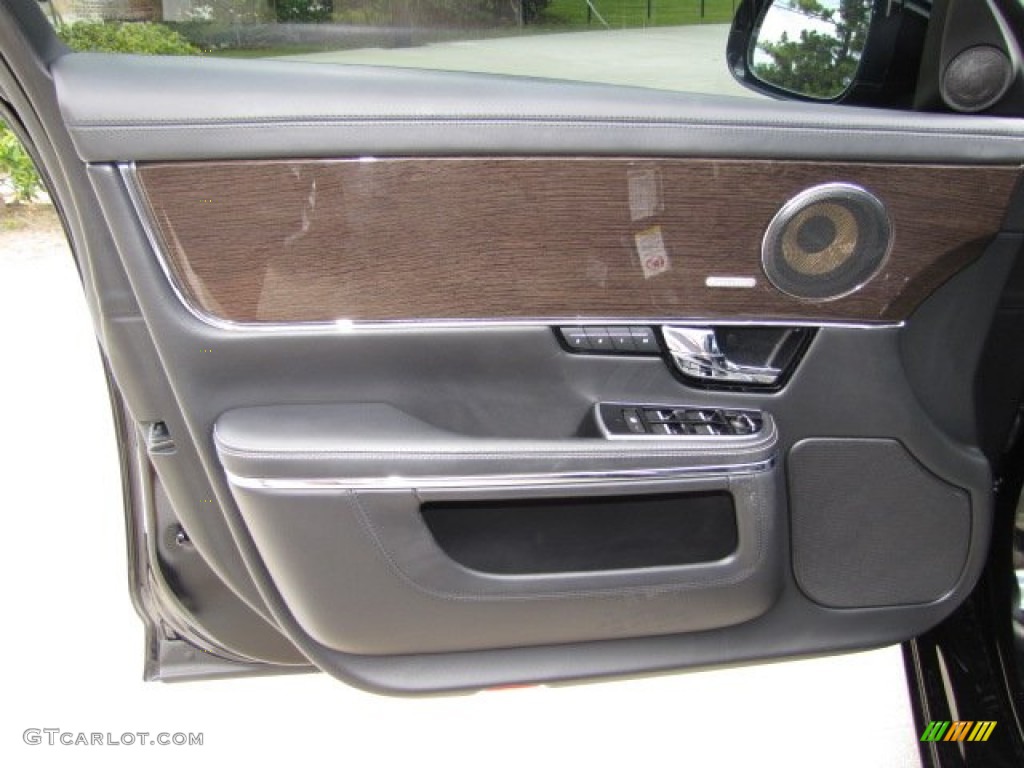 2012 Jaguar XJ XJ Supercharged Jet Door Panel Photo #84559786