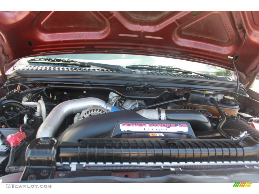 2005 F250 Super Duty XLT SuperCab - Dark Toreador Red Metallic / Dark Flint photo #25