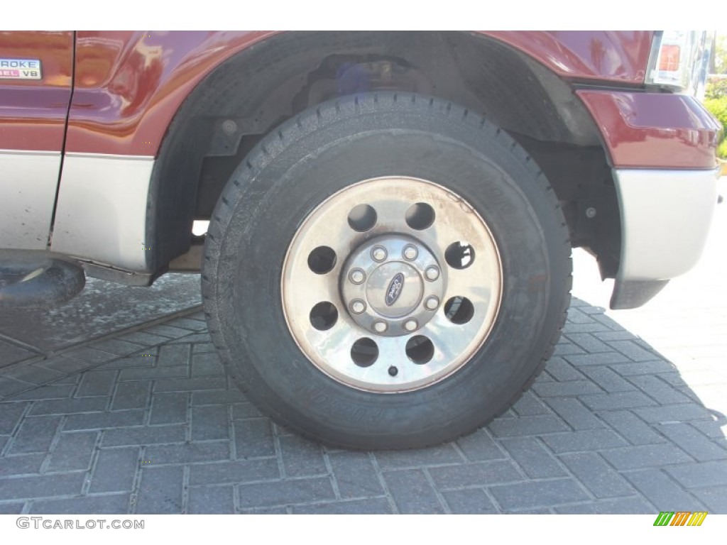 2005 F250 Super Duty XLT SuperCab - Dark Toreador Red Metallic / Dark Flint photo #26
