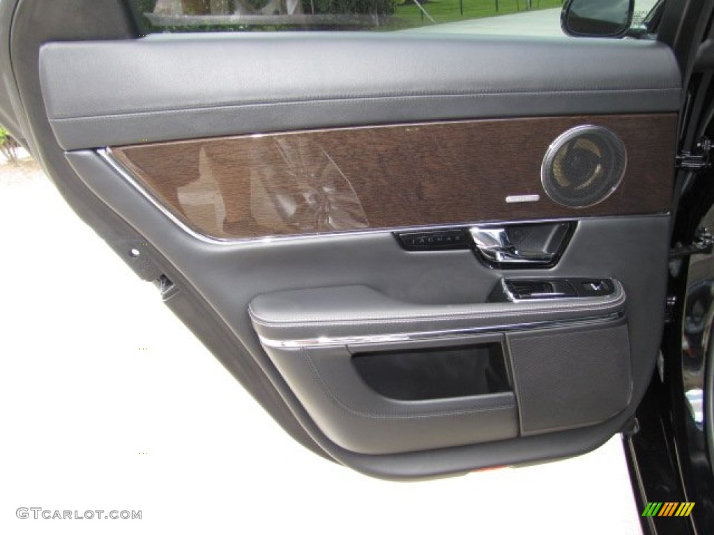 2012 Jaguar XJ XJ Supercharged Jet Door Panel Photo #84559837