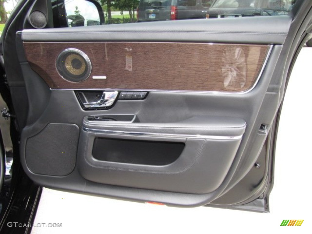 2012 Jaguar XJ XJ Supercharged Jet Door Panel Photo #84559876