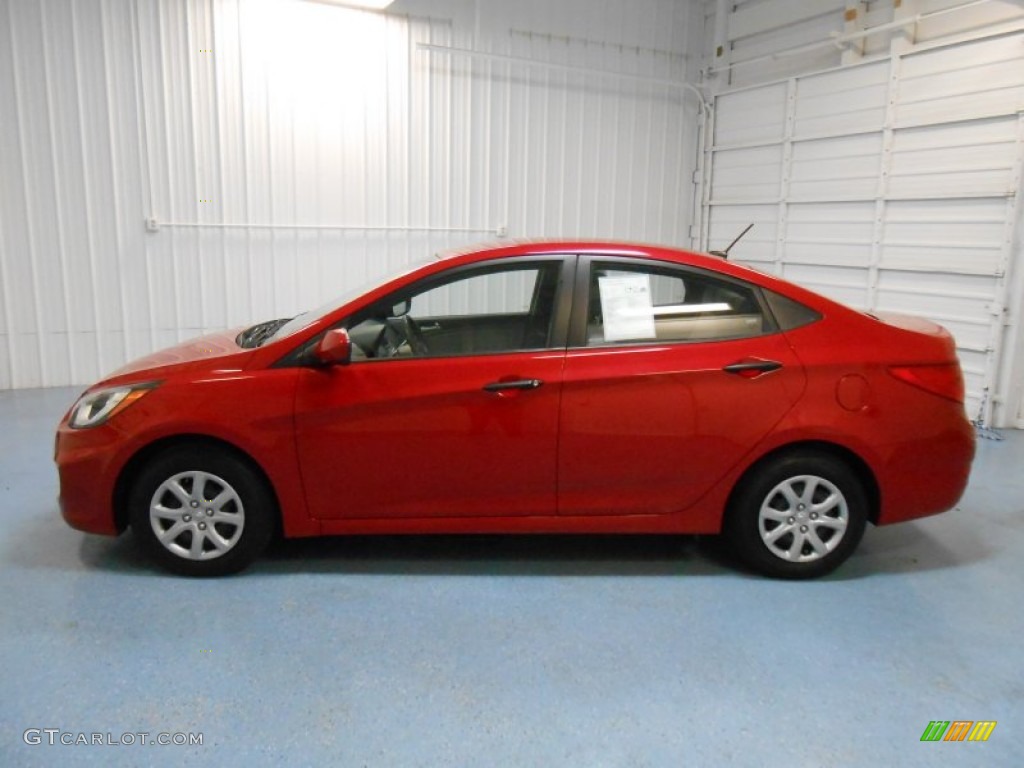 Boston Red Hyundai Accent
