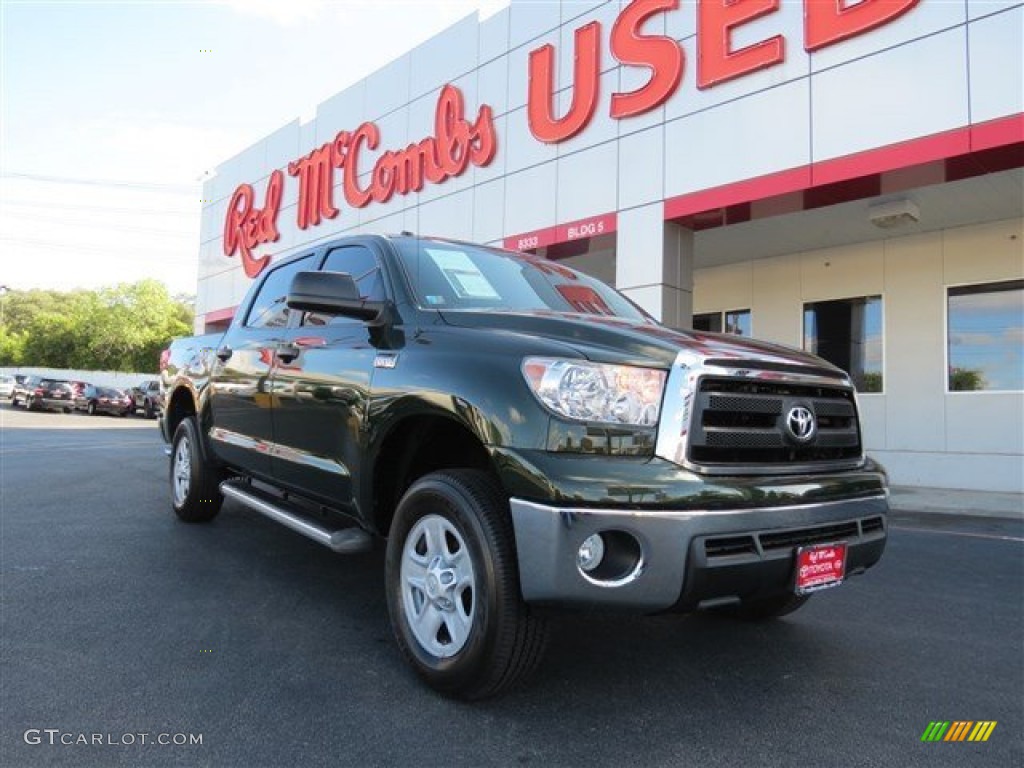 2010 Tundra CrewMax - Spruce Green Mica / Black photo #1