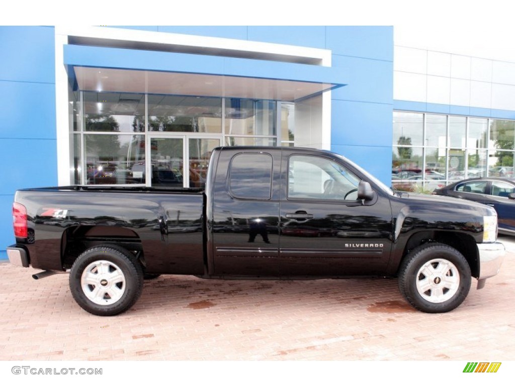 2013 Silverado 1500 LT Extended Cab 4x4 - Black / Ebony photo #12