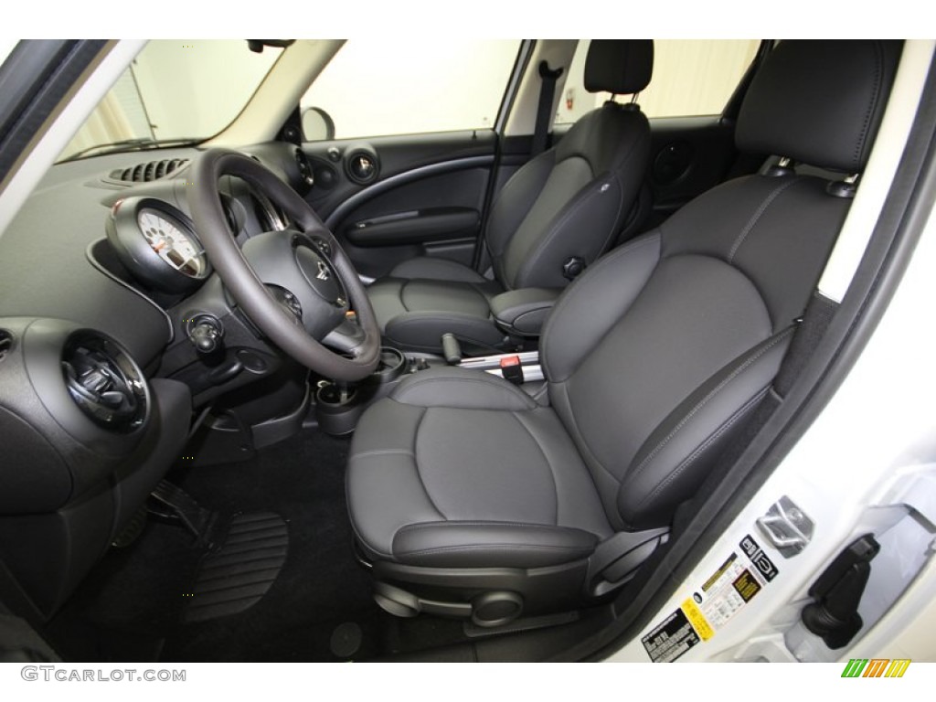 Carbon Black Interior 2014 Mini Cooper S Countryman Photo #84564847