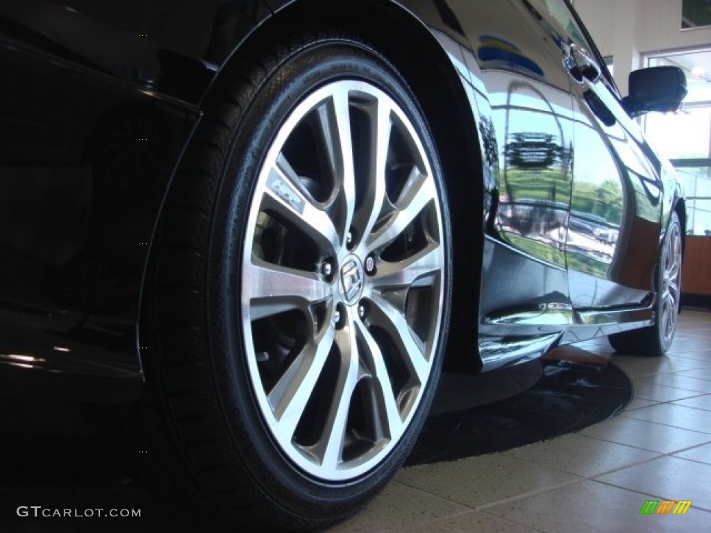 2013 Accord EX-L V6 Coupe - Crystal Black Pearl / Black photo #11
