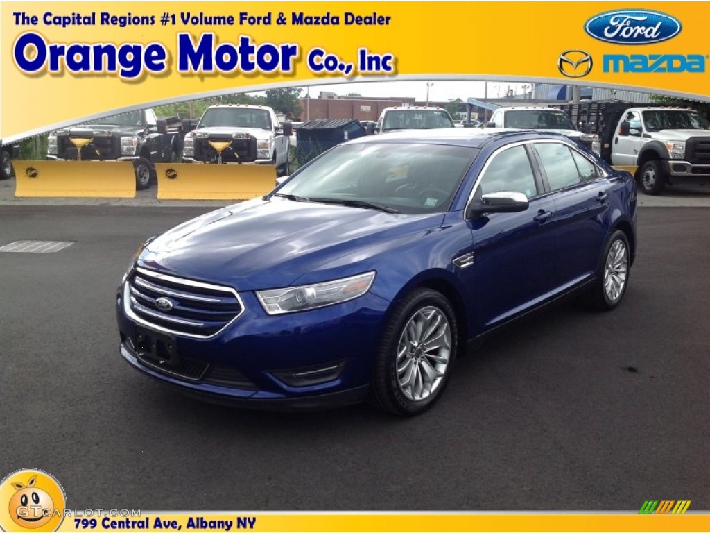 2013 Taurus Limited - Deep Impact Blue Metallic / Charcoal Black photo #1