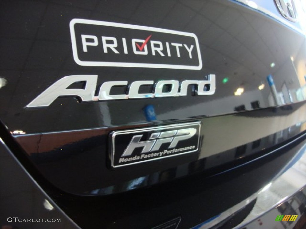 2013 Accord EX-L V6 Coupe - Crystal Black Pearl / Black photo #37