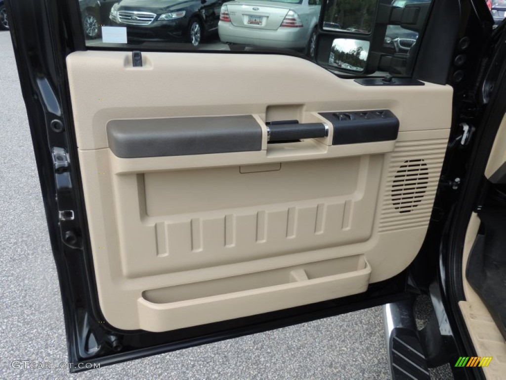 2008 F450 Super Duty XL Crew Cab 4x4 Dually - Black / Tan photo #5