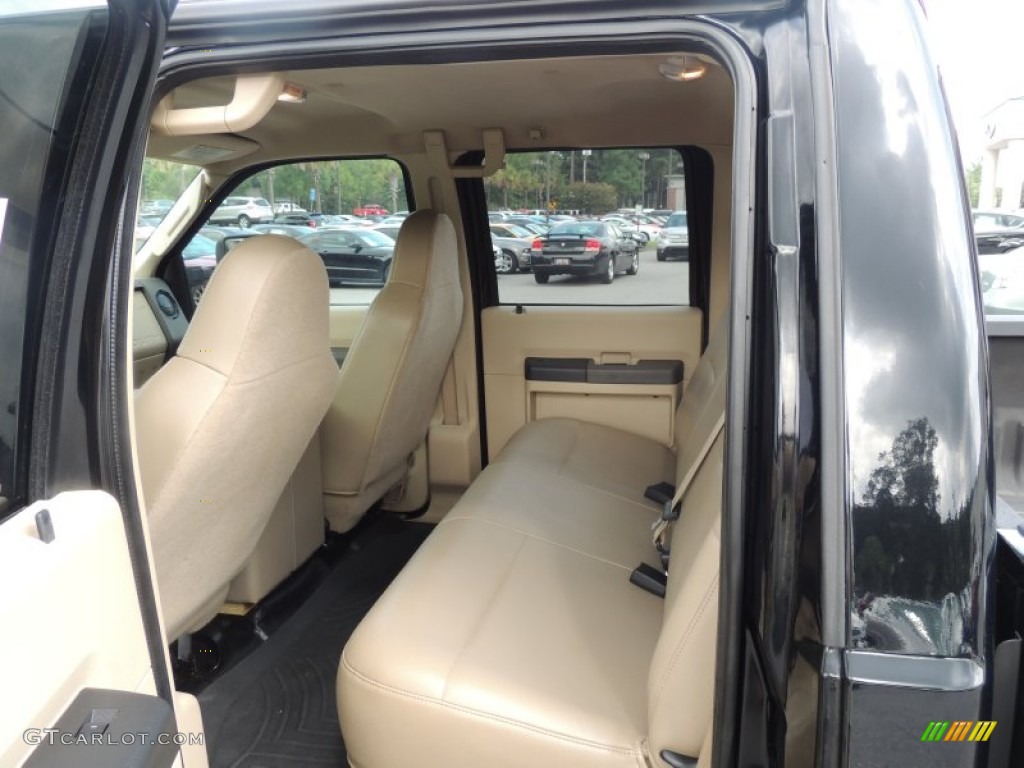2008 F450 Super Duty XL Crew Cab 4x4 Dually - Black / Tan photo #6