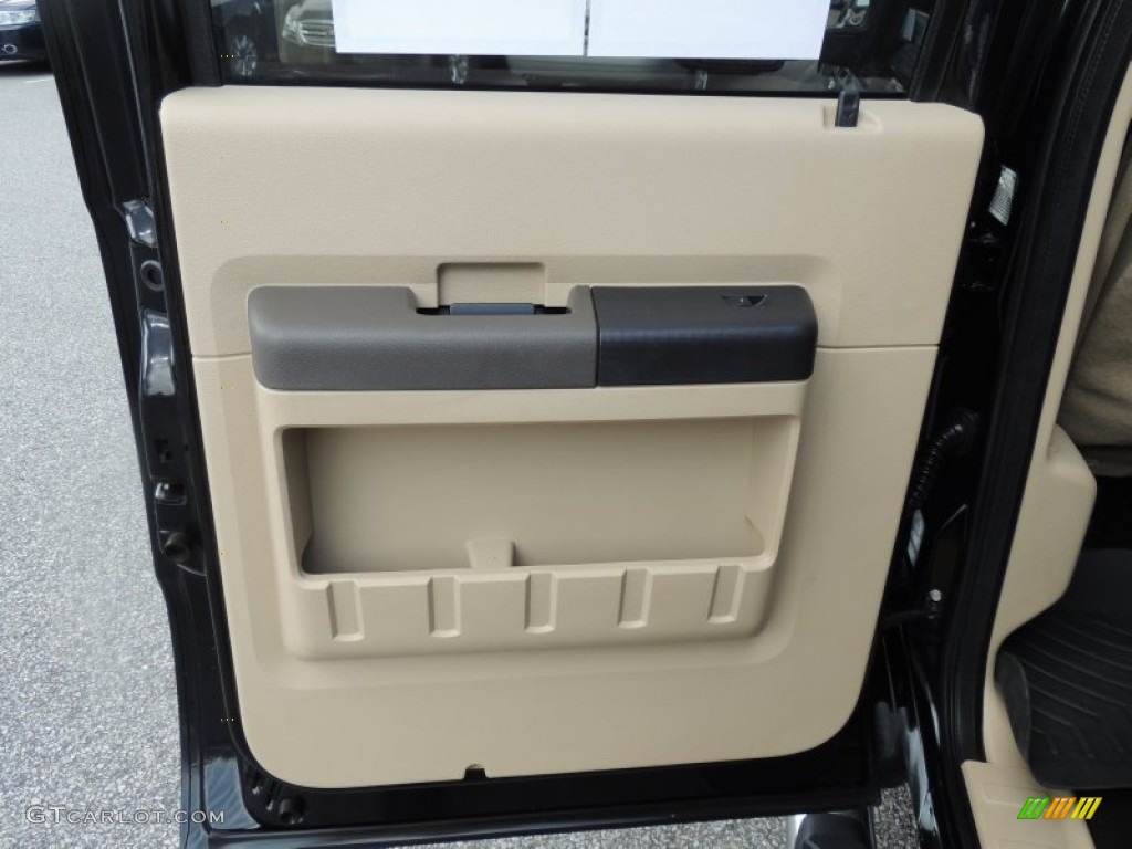 2008 F450 Super Duty XL Crew Cab 4x4 Dually - Black / Tan photo #7