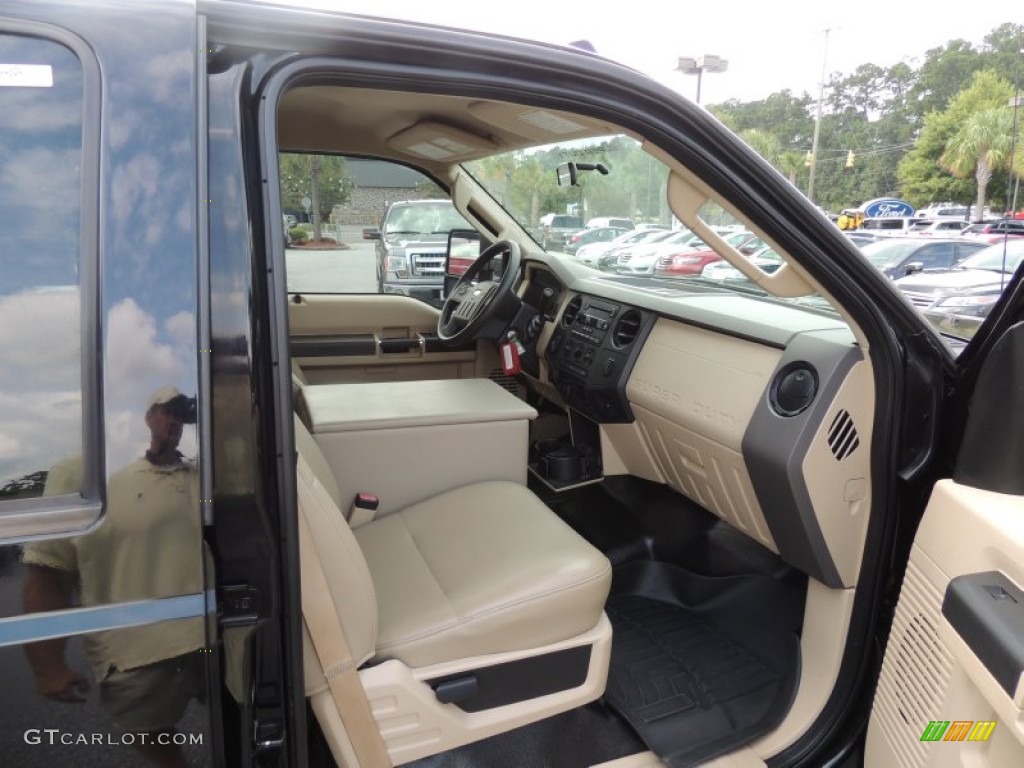 2008 F450 Super Duty XL Crew Cab 4x4 Dually - Black / Tan photo #10