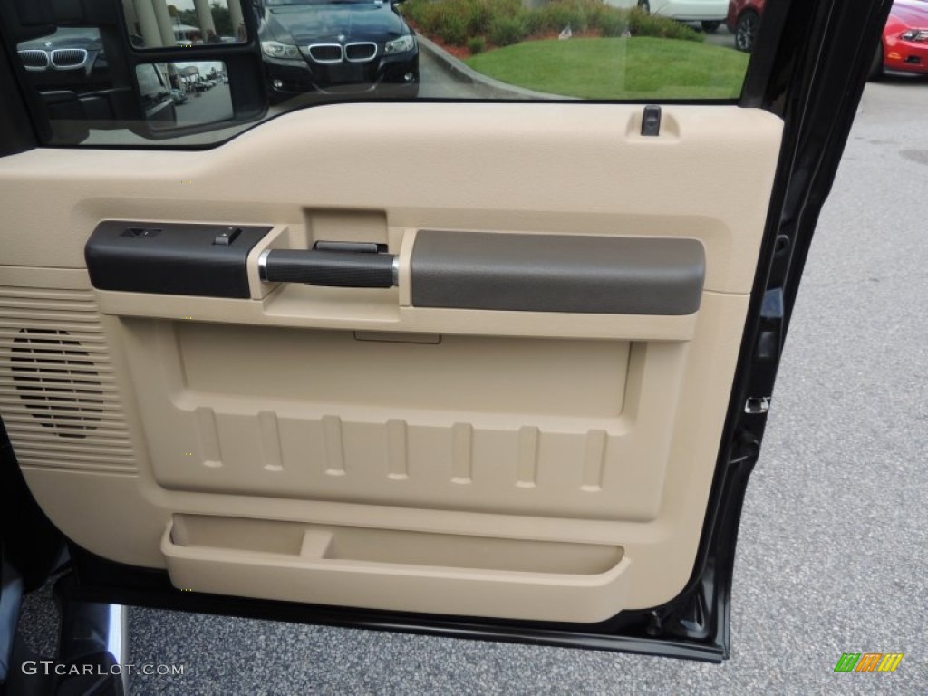 2008 F450 Super Duty XL Crew Cab 4x4 Dually - Black / Tan photo #11
