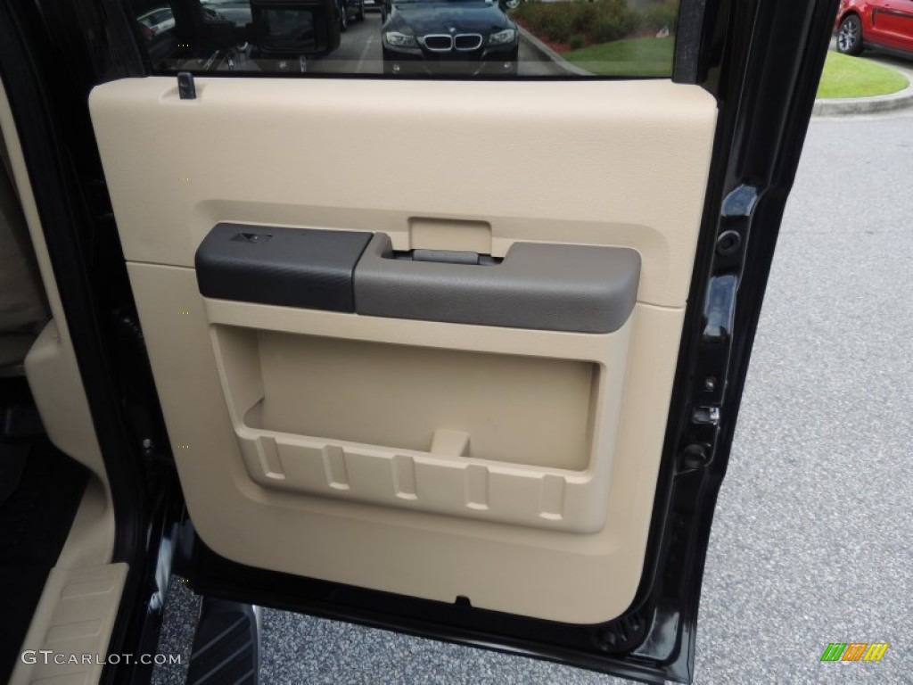 2008 F450 Super Duty XL Crew Cab 4x4 Dually - Black / Tan photo #13