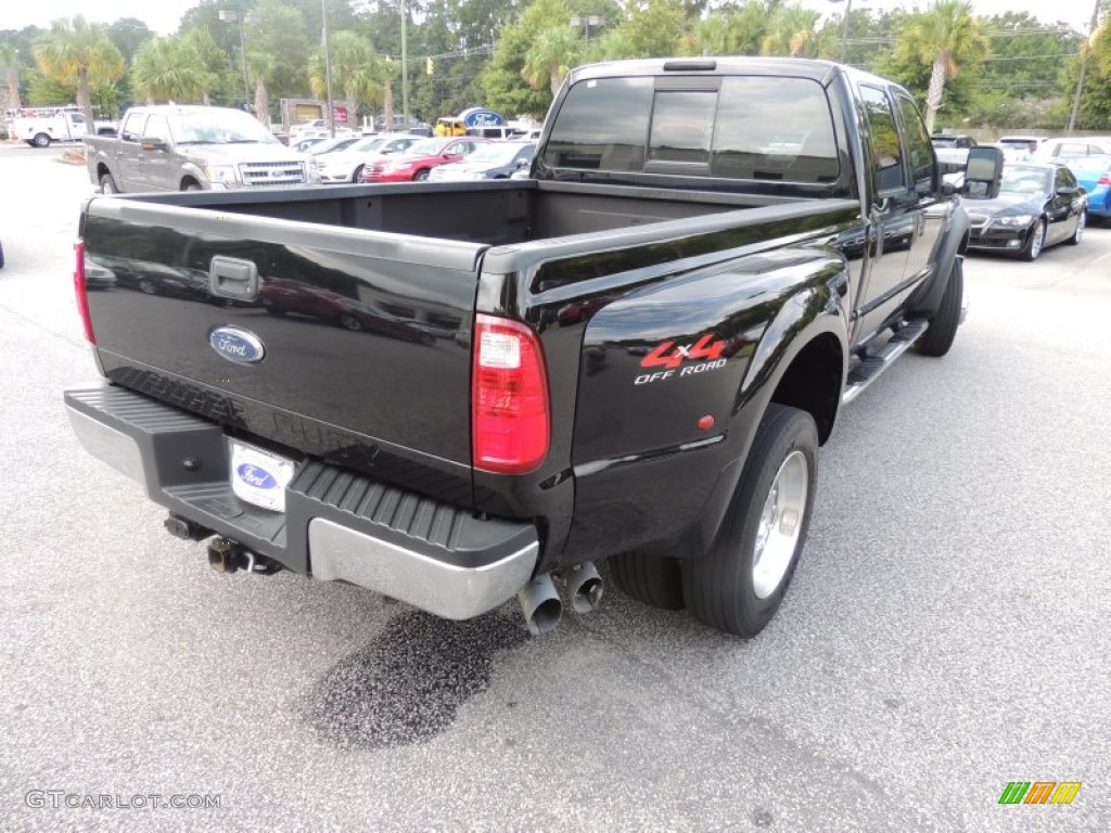 2008 F450 Super Duty XL Crew Cab 4x4 Dually - Black / Tan photo #14