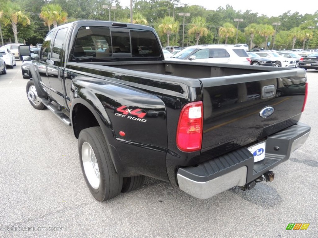 2008 F450 Super Duty XL Crew Cab 4x4 Dually - Black / Tan photo #16