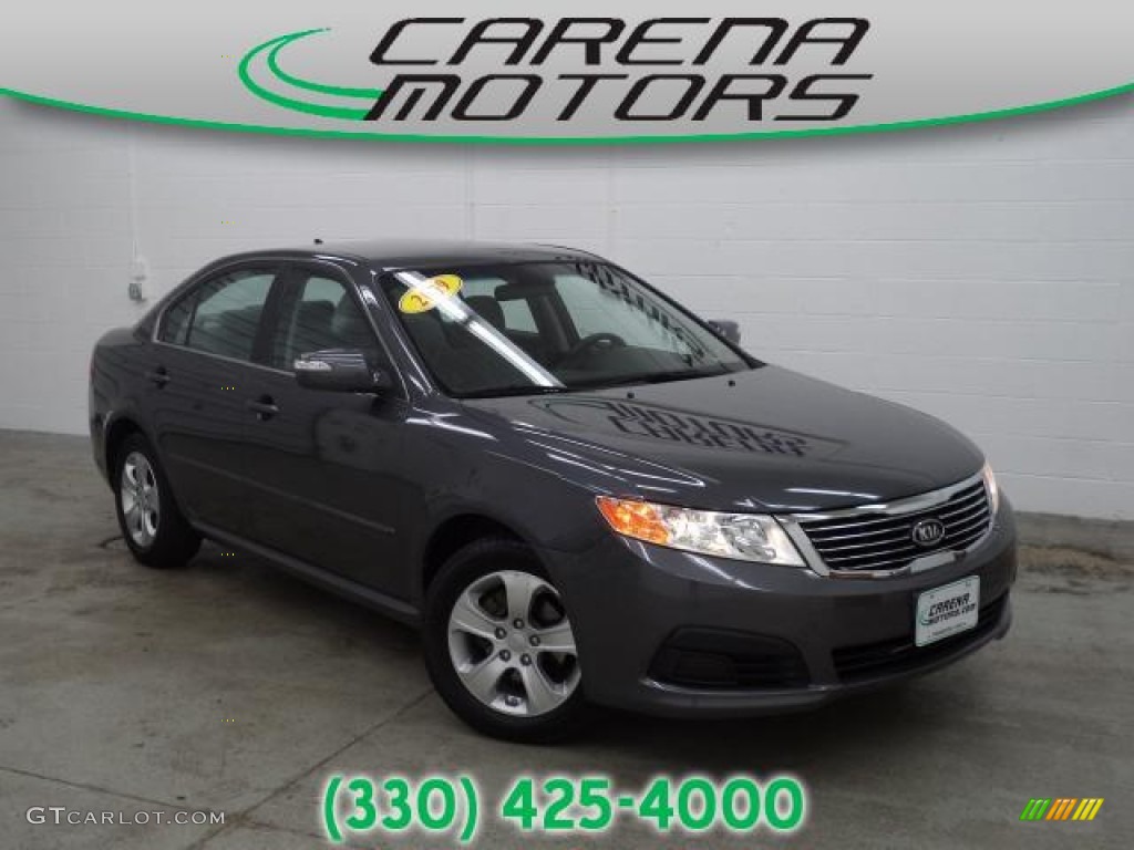 2009 Optima LX - Midnight Gray / Gray photo #1