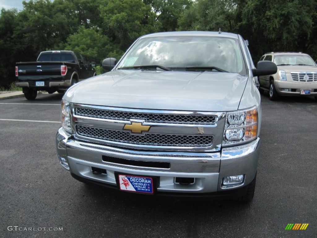 2013 Silverado 1500 LT Extended Cab 4x4 - Silver Ice Metallic / Ebony photo #2