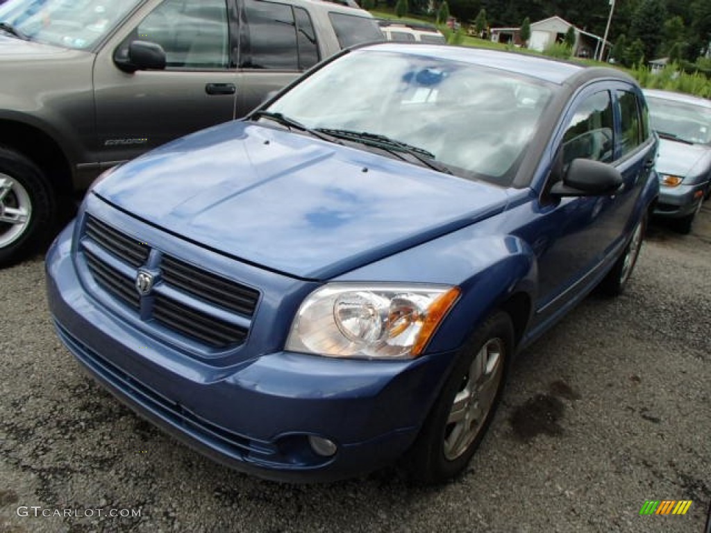 2007 Caliber SXT - Marine Blue Pearl / Pastel Slate Gray photo #3