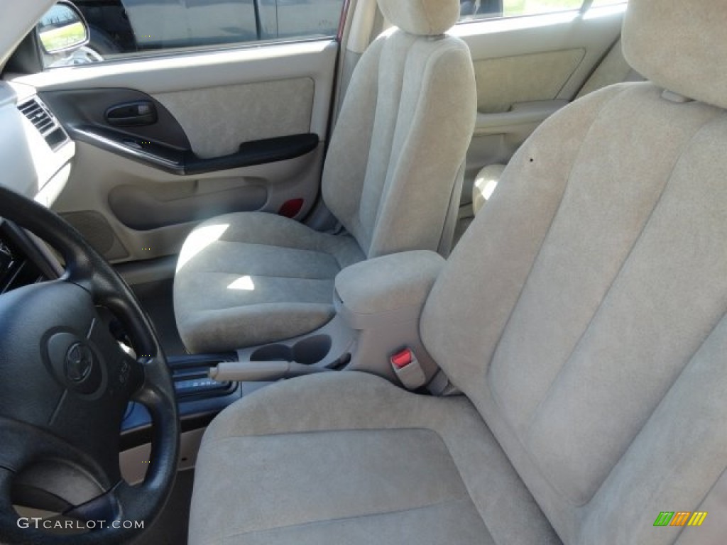 2002 Elantra GLS Sedan - Chianti Red / Beige photo #4