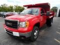 2013 Fire Red GMC Sierra 3500HD Regular Cab 4x4 Dump Truck  photo #1