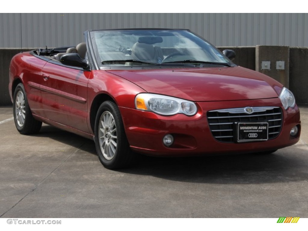 2004 Sebring LXi Convertible - Deep Lava Red Metallic / Dark Slate Gray photo #1