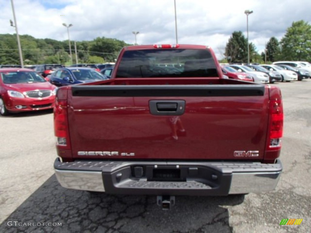 2013 Sierra 1500 SLE Extended Cab 4x4 - Sonoma Red Metallic / Very Dark Cashmere/Light Cashmere photo #7