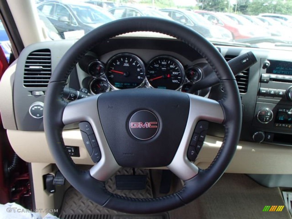 2013 Sierra 1500 SLE Extended Cab 4x4 - Sonoma Red Metallic / Very Dark Cashmere/Light Cashmere photo #17