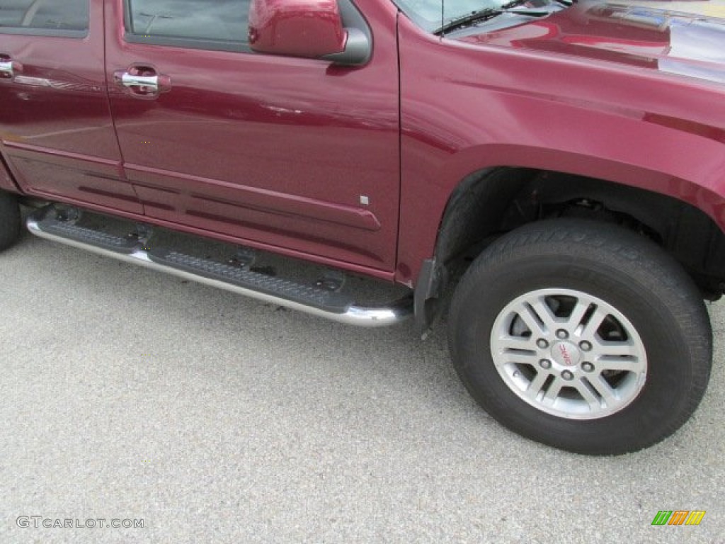 2009 Canyon SLE Crew Cab 4x4 - Sonoma Red Metallic / Ebony photo #3