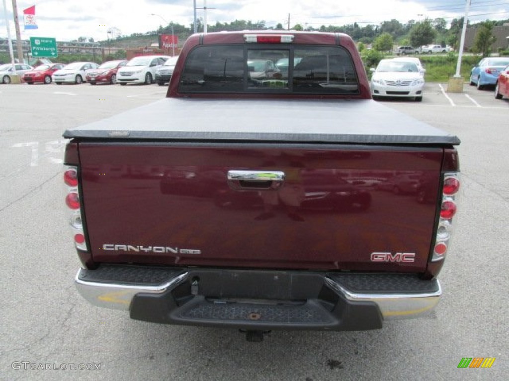 2009 Canyon SLE Crew Cab 4x4 - Sonoma Red Metallic / Ebony photo #8